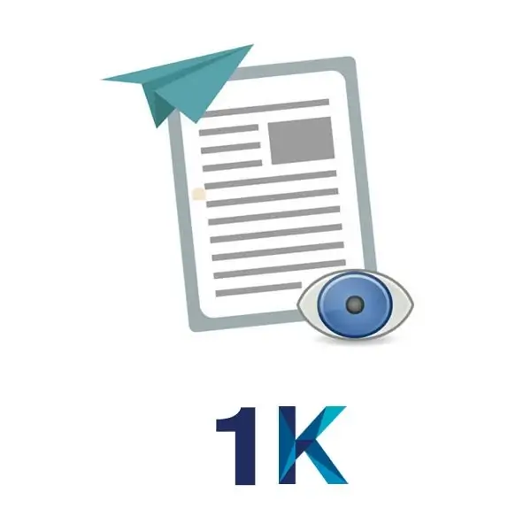 1k Telegram post views