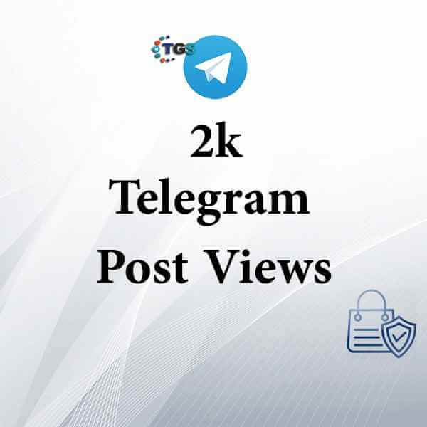 2k Telegram post views