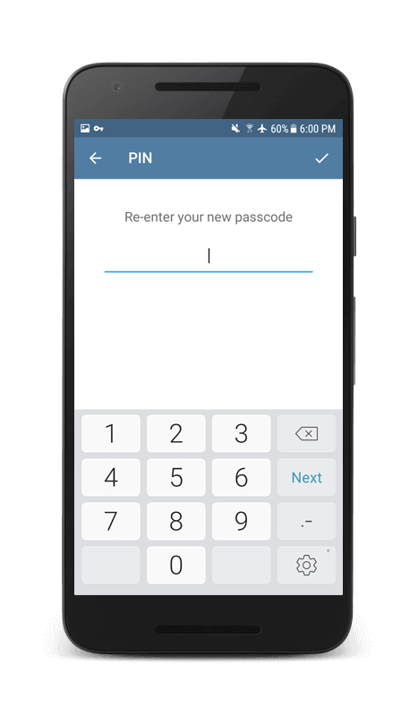 Re-enter password