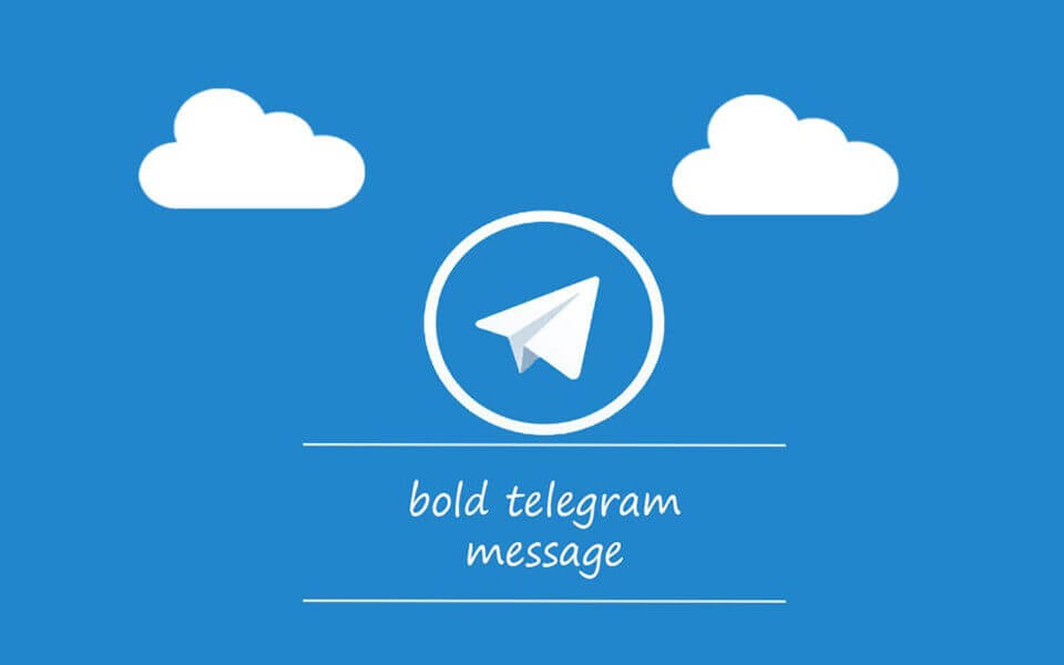 Bold and italic text on Telegram