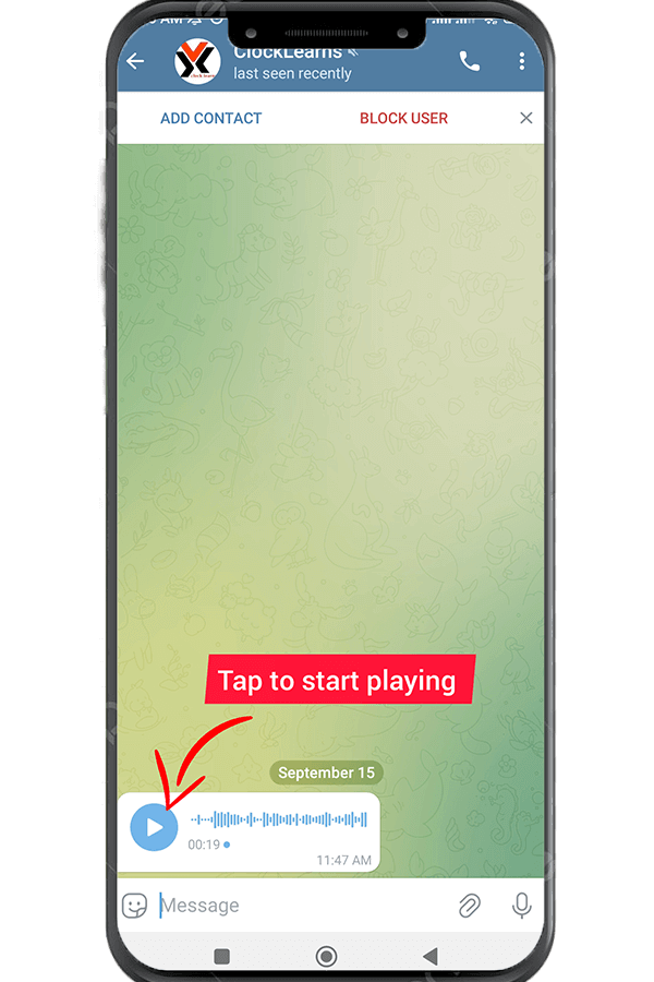 Change Playback Speed In Telegram