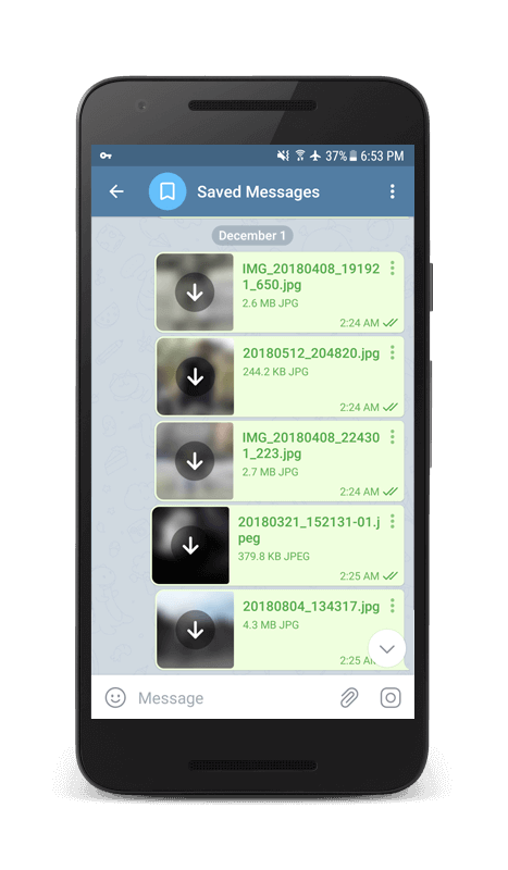target Telegram chat